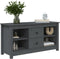 vidaXL - Tv-meubel - 103x36,5x52 - cm - massief - grenenhout - grijs