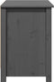 vidaXL - Tv-meubel - 103x36,5x52 - cm - massief - grenenhout - grijs