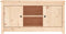 vidaXL - Tv-meubel - 103x36,5x52 - cm - massief - grenenhout