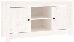 vidaXL - Tv-meubel - 103x36,5x52 - cm - massief - grenenhout - wit