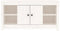 vidaXL - Tv-meubel - 103x36,5x52 - cm - massief - grenenhout - wit