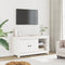 vidaXL - Tv-meubel - 103x36,5x52 - cm - massief - grenenhout - wit