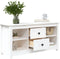 vidaXL - Tv-meubel - 103x36,5x52 - cm - massief - grenenhout - wit