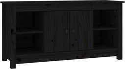 vidaXL - Tv-meubel - 103x36,5x52 - cm - massief - grenenhout - zwart