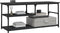 vidaXL - Tv-meubel - 103x38x46,5 - cm - bewerkt - hout - en - staal - zwart