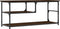 vidaXL - Tv-meubel - 103x38x46,5 - cm - bewerkt - hout - staal - bruin - eikenkleur