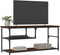 vidaXL - Tv-meubel - 103x38x46,5 - cm - bewerkt - hout - staal - bruin - eikenkleur