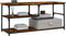 vidaXL - Tv-meubel - 103x38x46,5 - cm - bewerkt - hout - staal - gerookt - eikenkleur