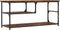 vidaXL - Tv-meubel - 103x38x46,5 - cm - bewerkt - hout - staal - gerookt - eikenkleur