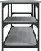 vidaXL - Tv-meubel - 103x38x46,5 - cm - en - bewerkt - hout - staal - grijs - sonoma