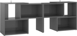 vidaXL - Tv-meubel - 104x30x52 - cm - bewerkt - hout - hoogglans - grijs