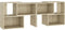 vidaXL - Tv-meubel - 104x30x52 - cm - bewerkt - hout - sonoma - eikenkleurig