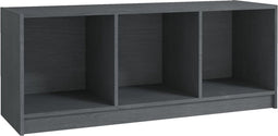 vidaXL - Tv-meubel - 104x33x41 - cm - massief - grenenhout - grijs