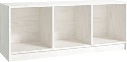 vidaXL - Tv-meubel - 104x33x41 - cm - massief - grenenhout - wit