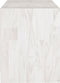 vidaXL - Tv-meubel - 104x33x41 - cm - massief - grenenhout - wit