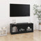 vidaXL - Tv-meubel - 104x33x41 - cm - massief - grenenhout - zwart
