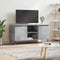 vidaXL - Tv-meubel - 104x35x50 - cm - bewerkt - hout - betongrijs