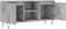 vidaXL - Tv-meubel - 104x35x50 - cm - bewerkt - hout - betongrijs