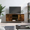 vidaXL - Tv-meubel - 104x35x50 - cm - bewerkt - hout - gerookt - eikenkleurig