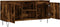 vidaXL - Tv-meubel - 104x35x50 - cm - bewerkt - hout - gerookt - eikenkleurig