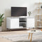 vidaXL - Tv-meubel - 104x35x50 - cm - bewerkt - hout - hoogglans - wit