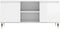 vidaXL - Tv-meubel - 104x35x50 - cm - bewerkt - hout - hoogglans - wit