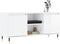 vidaXL - Tv-meubel - 104x35x50 - cm - bewerkt - hout - hoogglans - wit