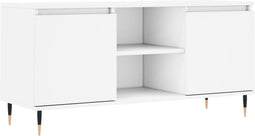 vidaXL - Tv-meubel - 104x35x50 - cm - bewerkt - hout - wit