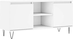 vidaXL - Tv-meubel - 104x35x50 - cm - bewerkt - hout - wit
