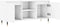 vidaXL - Tv-meubel - 104x35x50 - cm - bewerkt - hout - wit