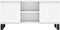 vidaXL - Tv-meubel - 104x35x50 - cm - bewerkt - hout - wit