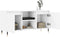 vidaXL - Tv-meubel - 104x35x50 - cm - bewerkt - hout - wit