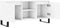 vidaXL - Tv-meubel - 104x35x50 - cm - bewerkt - hout - wit
