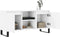 vidaXL - Tv-meubel - 104x35x50 - cm - bewerkt - hout - wit
