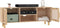 vidaXL - Tv-meubel - 105x30x40 - cm - massief - grenenhout - en - rattan - bruin
