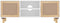 vidaXL - Tv-meubel - 105x30x40 - cm - massief - grenenhout - en - rattan - wit