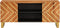 vidaXL - Tv-meubel - 105x33,5x46 - cm - massief - mangohout - bruin - en - zwart