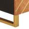 vidaXL - Tv-meubel - 105x33,5x46 - cm - massief - mangohout - bruin - en - zwart
