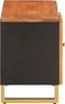 vidaXL - Tv-meubel - 105x33,5x46 - cm - massief - mangohout - bruin - en - zwart