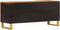 vidaXL - Tv-meubel - 105x33,5x46 - cm - massief - mangohout - bruin - en - zwart