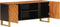 vidaXL - Tv-meubel - 105x33,5x46 - cm - massief - mangohout - bruin - en - zwart