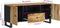 vidaXL - Tv-meubel - 105x33,5x46 - cm - massief - mangohout - en - bewerkt - hout