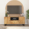 vidaXL - Tv-meubel - 105x33,5x46 - cm - massief - mangohout - en - bewerkt - hout