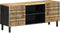 vidaXL - Tv-meubel - 105x33,5x46 - cm - massief - ruw - mangohout - zwart