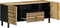 vidaXL - Tv-meubel - 105x33,5x46 - cm - massief - ruw - mangohout - zwart