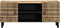 vidaXL - Tv-meubel - 105x33,5x46 - cm - massief - ruw - mangohout - zwart