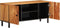 vidaXL - Tv-meubel - 105x33x46 - cm - massief - acaciahout