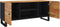 vidaXL - Tv-meubel - 105x33x46 - cm - massief - acaciahout