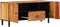 vidaXL - Tv-meubel - 105x33x46 - cm - massief - acaciahout