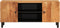 vidaXL - Tv-meubel - 105x33x46 - cm - massief - acaciahout